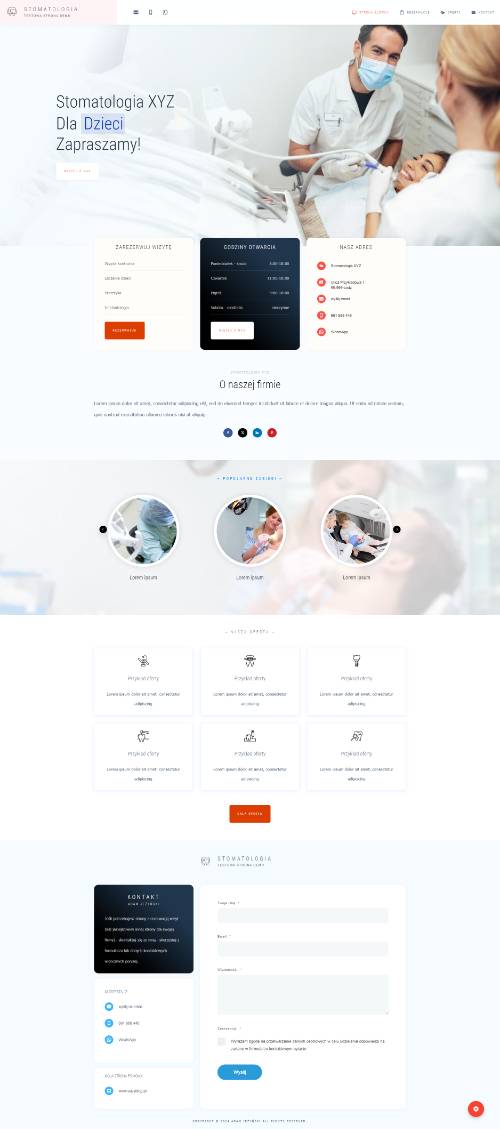 szablon strony stomatologia - adam jeżyński